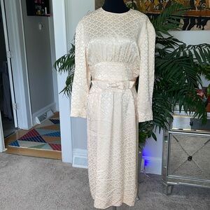 Vintage Albert Nipon Florentine Lily Silk Dress